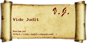 Vido Judit névjegykártya