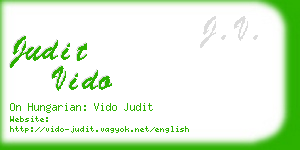 judit vido business card